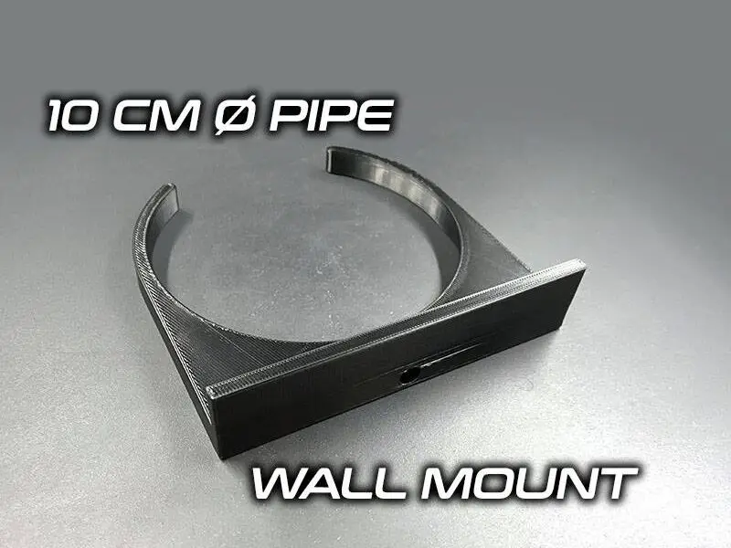 10 cm Ø Pipe wall mount