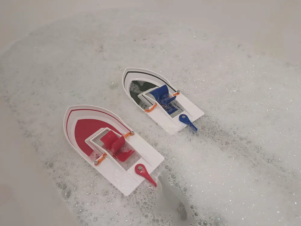 Rubber Band Windup Boat