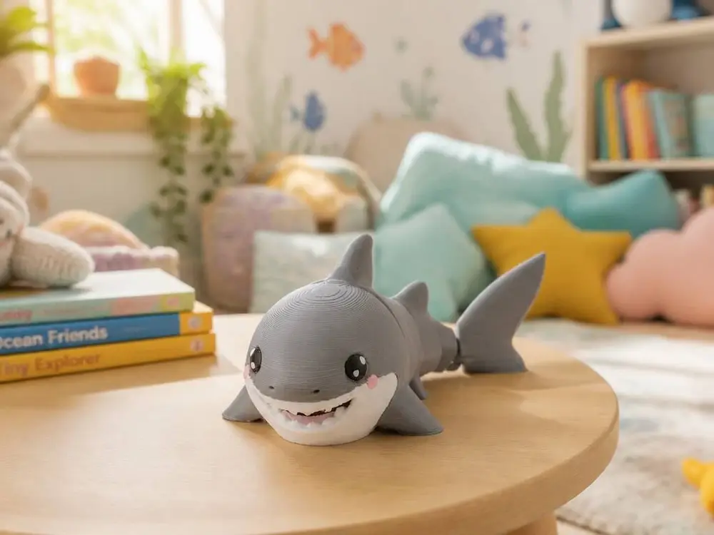Cute Shark Flexi Toy - Articulated Sea Animal