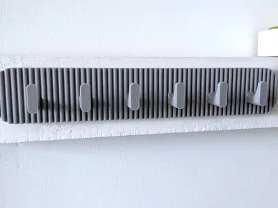 Simple ribbed key holder | Schlüsselhalter
