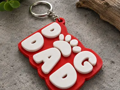 Dog Dad Keychain (Remix) 🐾🔑