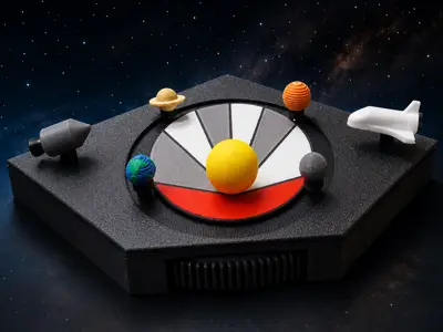 Kepler’s Second Law – Mini Orbit Diorama
