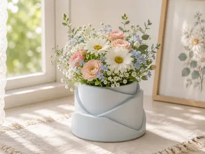 「芯旋」螺旋层叠花盆