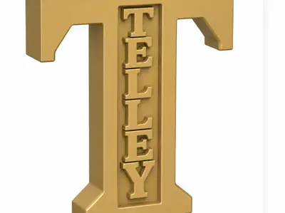Pink TELLEY Name Sign