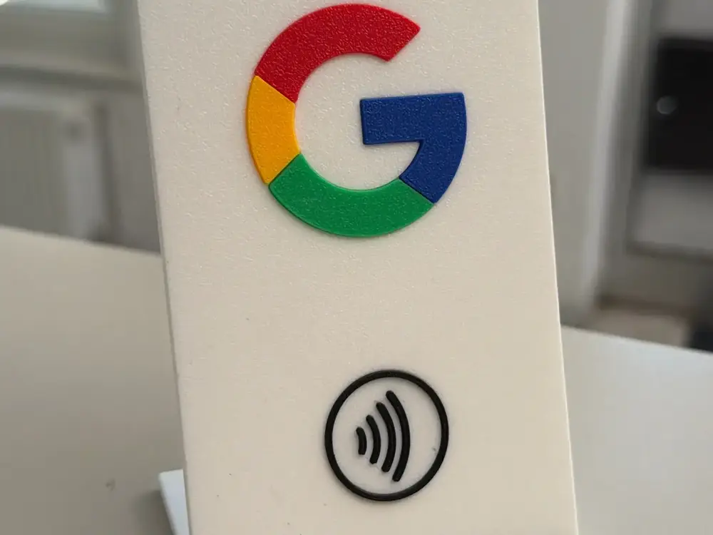 NFC Display for Google Reviews