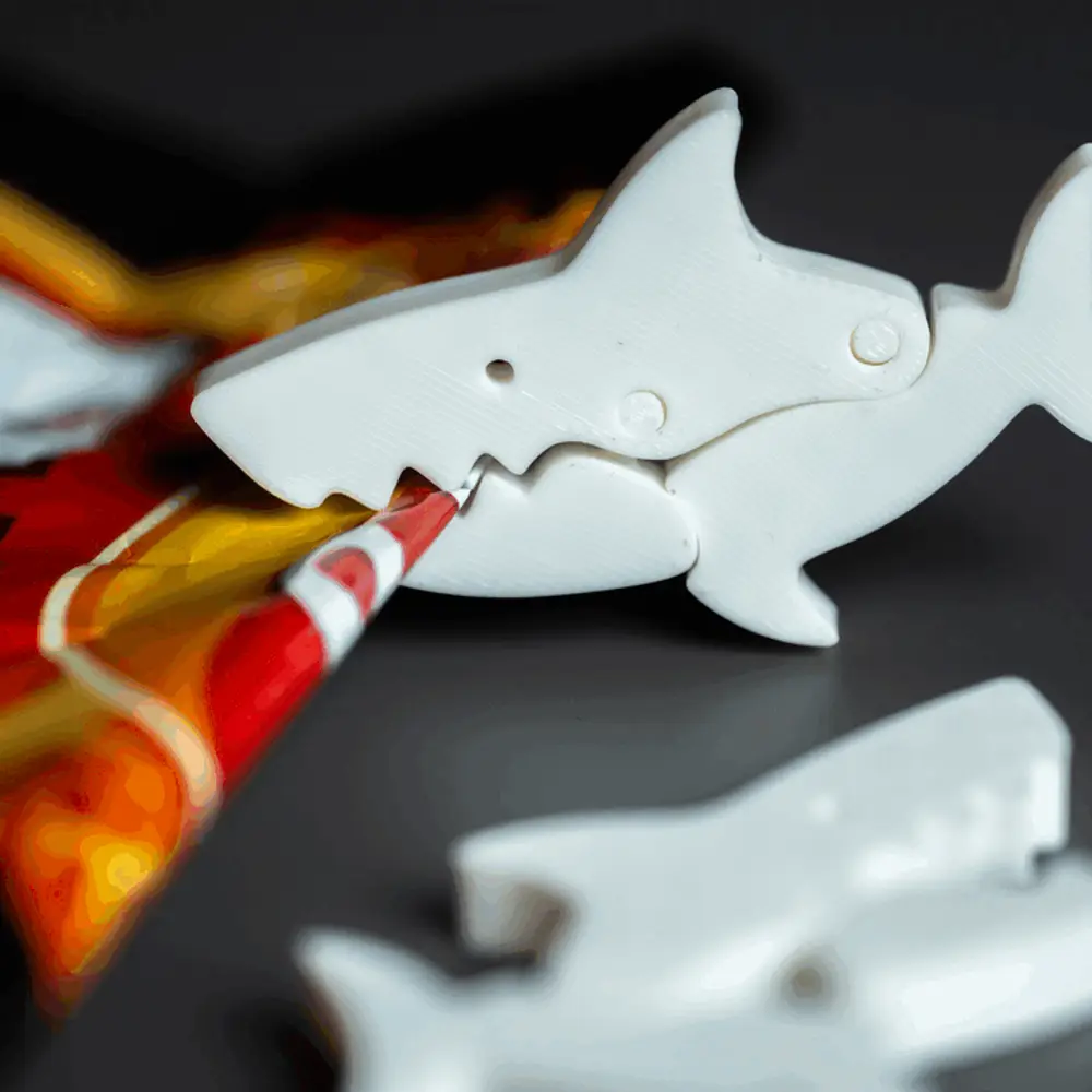 Bag Clip Shark (with lock, print in place)