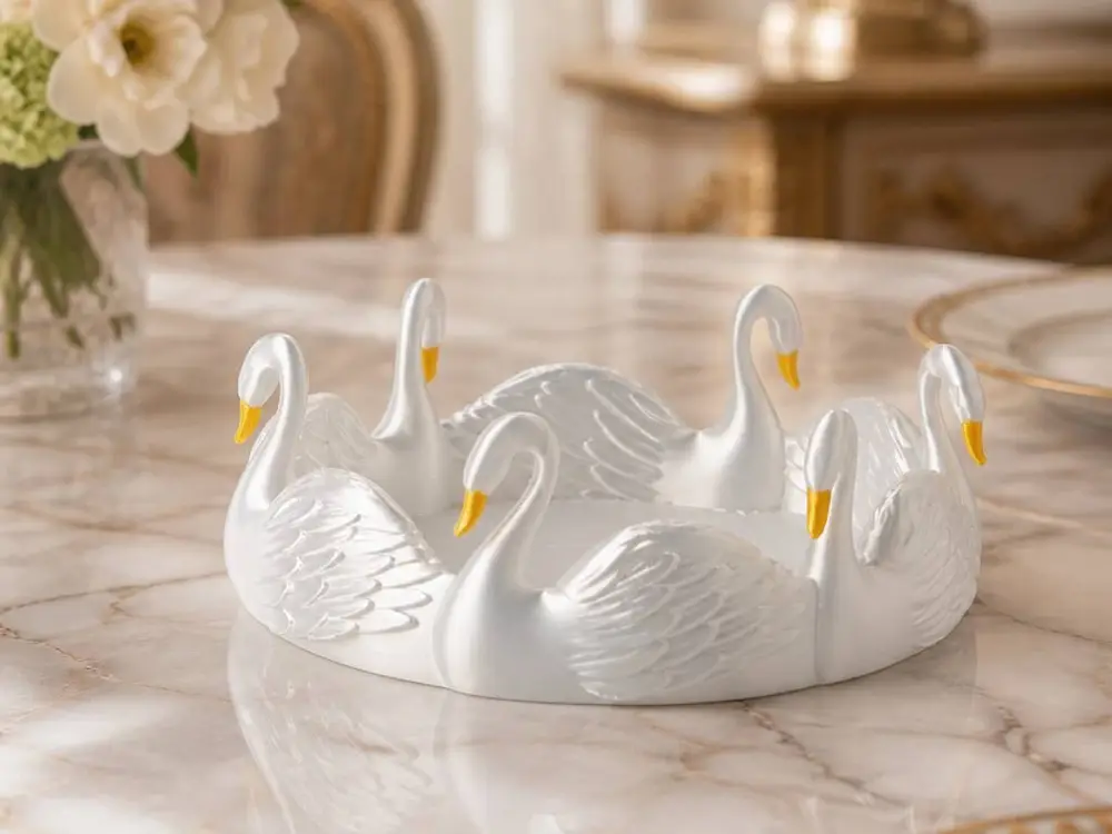 Charming Swan Tray with Elegant Detail