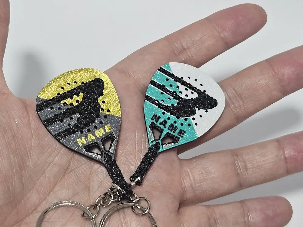 Custom Bullpadel Hack Padel Racket Keychain