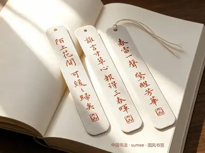 国风书签·中国书法·行楷3签