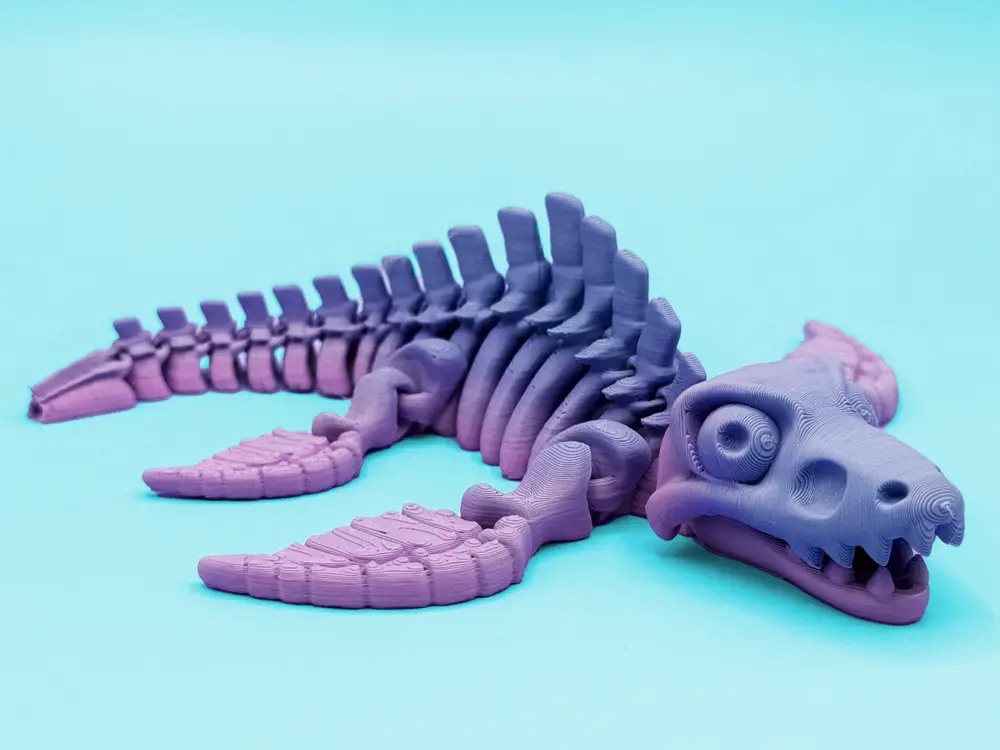 Articulated skeleton mosasaurus dinosaur