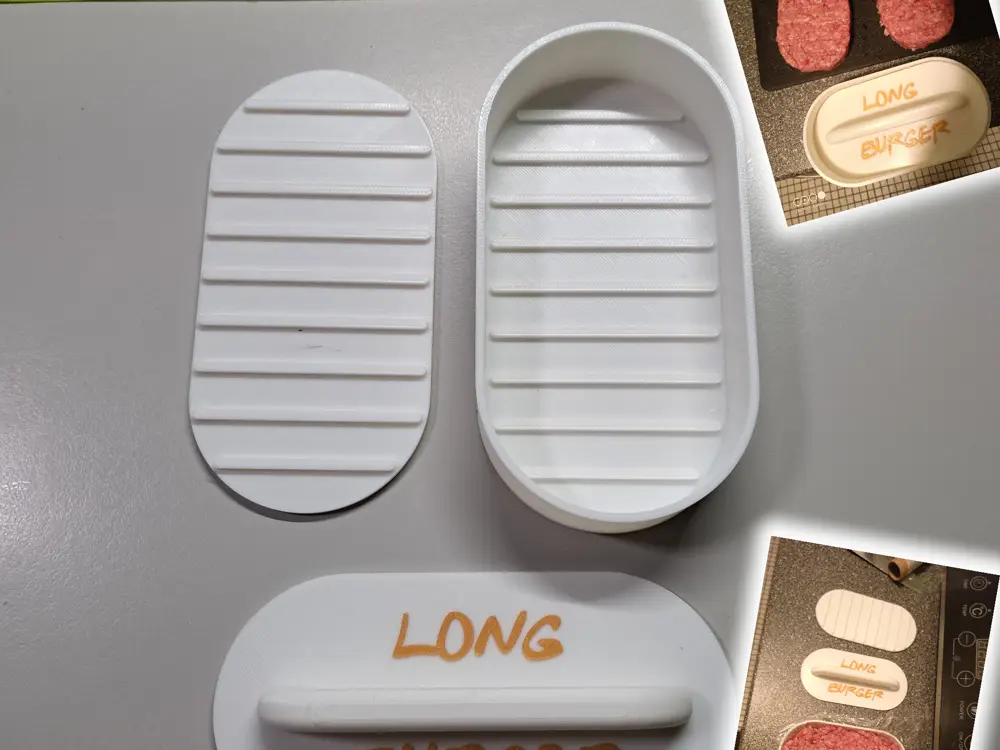 Long Burger Press – Alternative Hamburger Mold 🍔