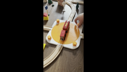 Drehscheibe für Holzeisenbahn