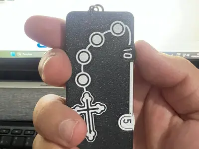 Terço Portátil Fidget com cliker