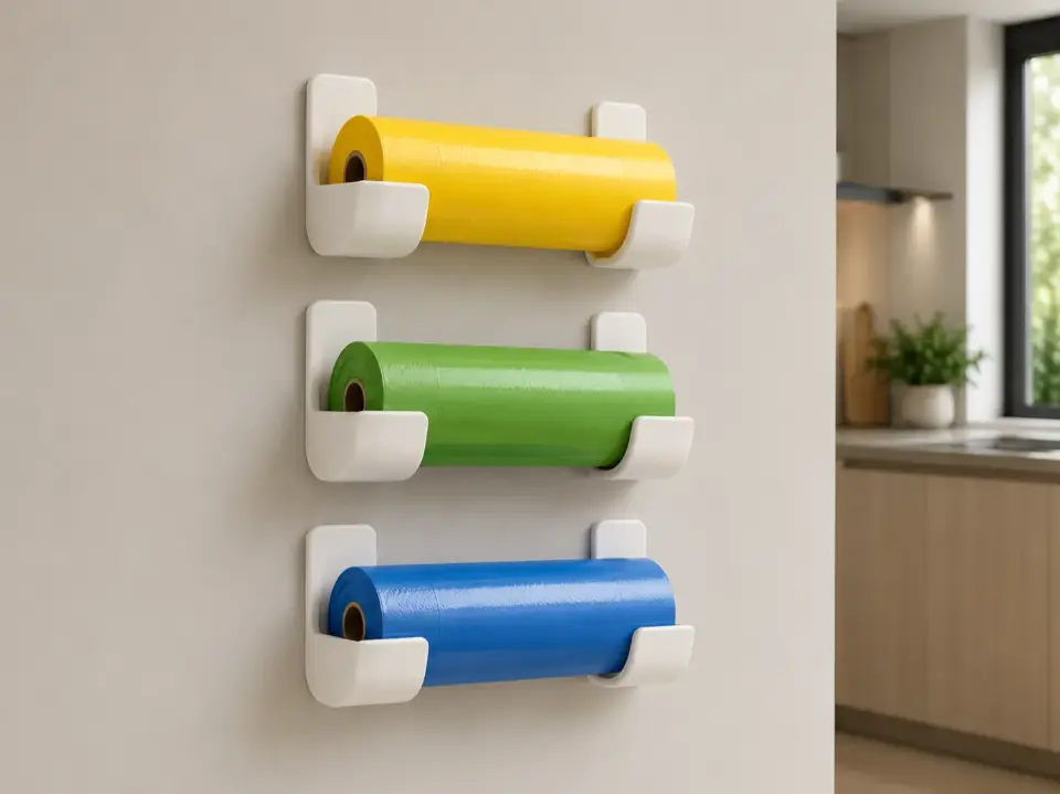 Wall-Mounted Paper Roll Holders: Paper, Film, and Garbage Bags