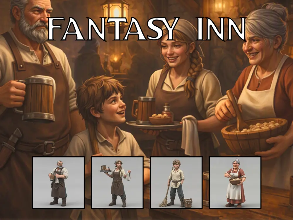 Roleplay Miniatures - Inn NPC Set