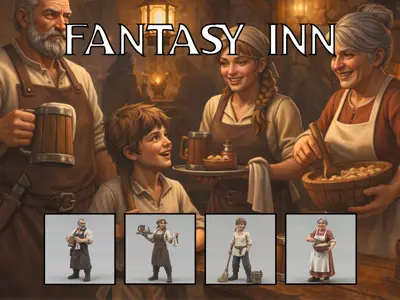 Roleplay Miniatures - Inn NPC Set