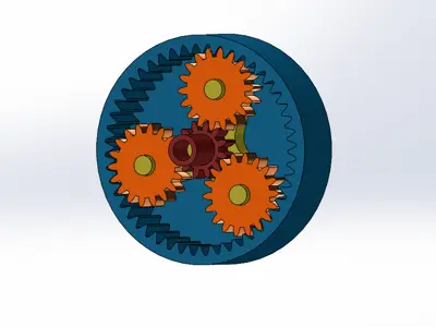 Planetary Gearbox with 3 planetary gears