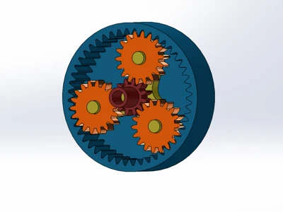 Planetary Gearbox with 3 planetary gears