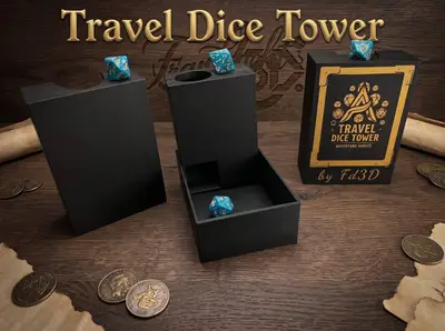 foldable portable Dice Tower