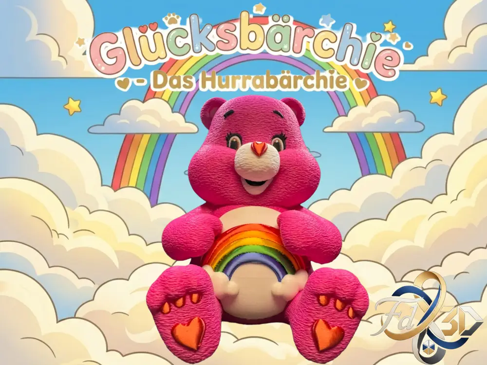 Regenbogen Glücksbärchie - Hurrabärchie - Rainbow Carebear
