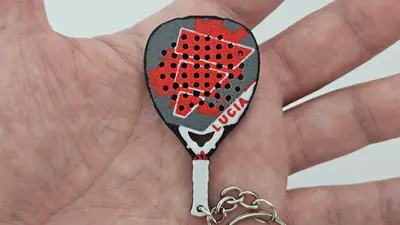 Adidas Metalbone Padel Racket Keychain Custom Name