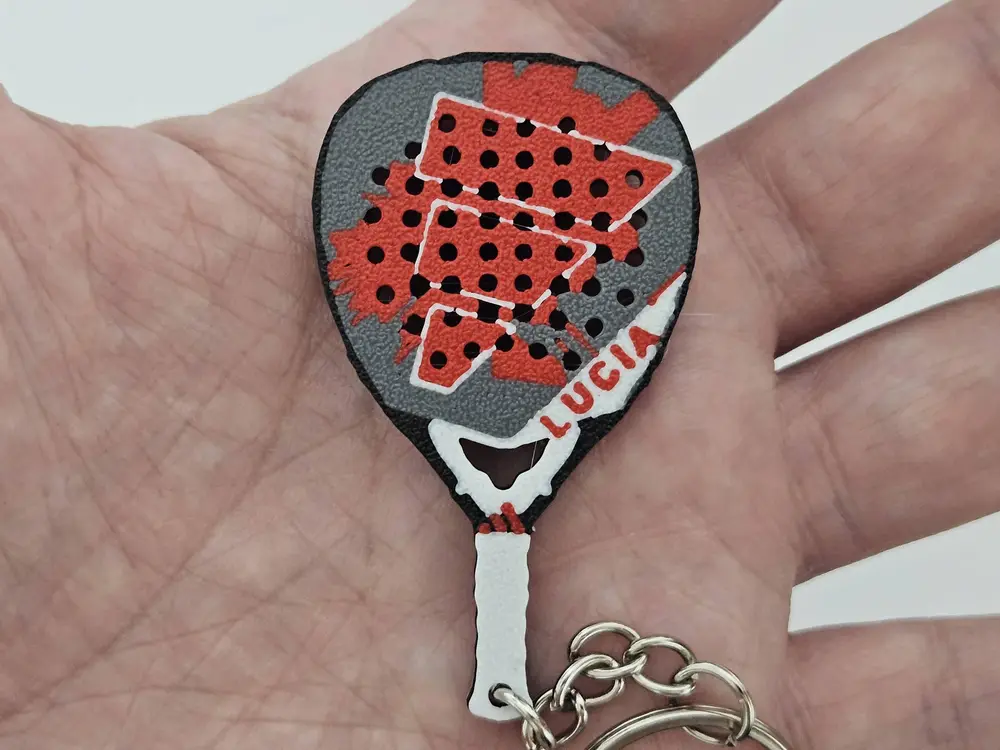 Adidas Metalbone Padel Racket Keychain Custom Name