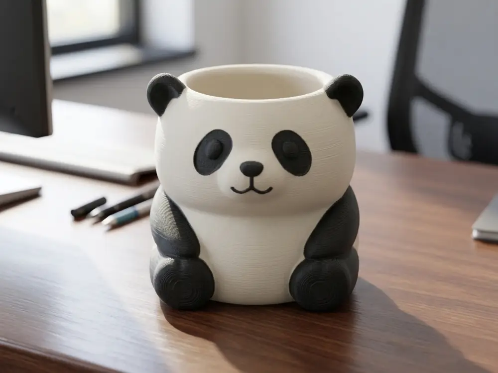 Cute Panda Planter & Desk Organizer