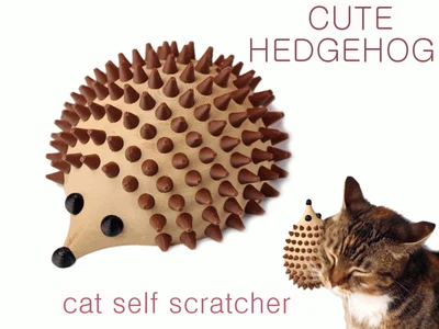 Cute Hedgehog Cat Self Scratcher Groomer
