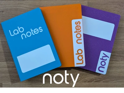 noty: Disinfectable Reusable Lab Notebook