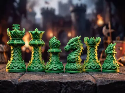 Dragon Staunton Chess Set