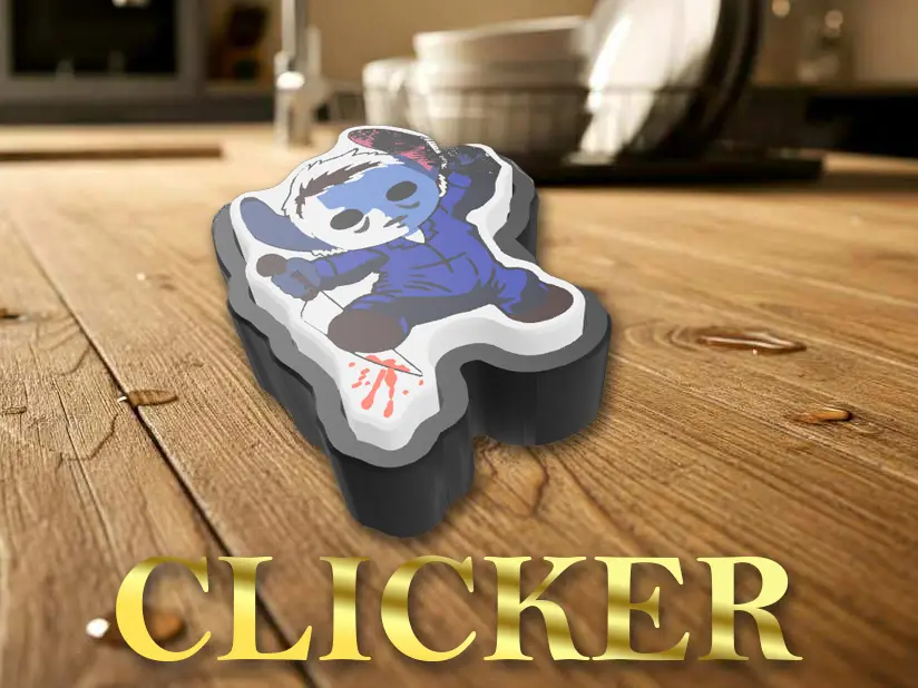 Halloween Stitch Jason keyring Clicker