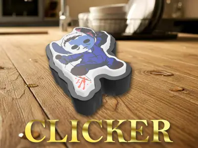 Halloween Stitch Jason keyring Clicker