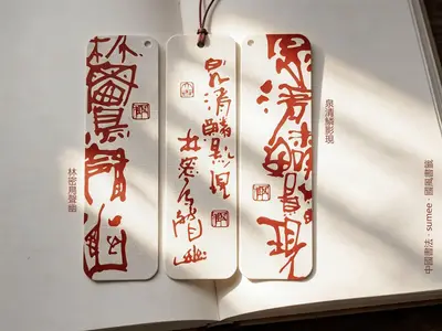 國風書籤・中國書法・書畫同源3簽