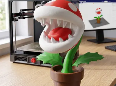 Planta Piraña🍄 Classic Mario Piranha Plant – Multi-Color ( ACE ) & Painter-Friendly Model