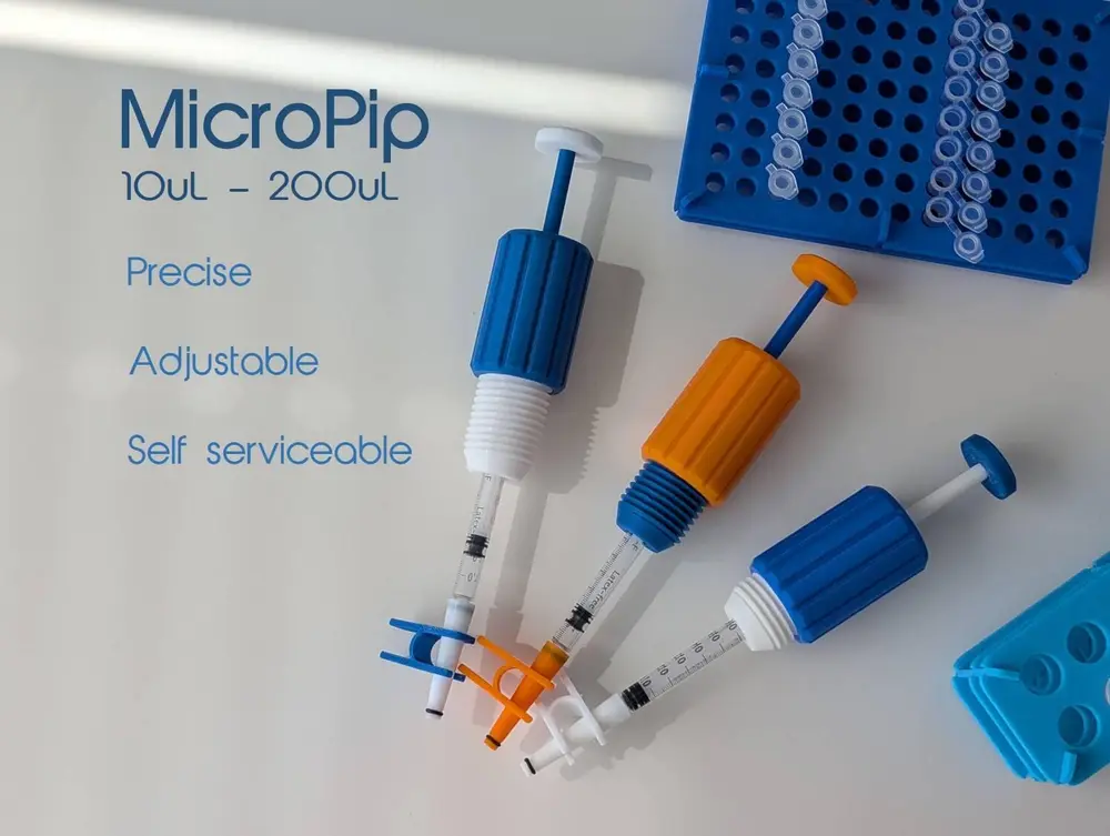 MicroPip: DIY Lab Micropipette | Adjustable & Affordable Precision