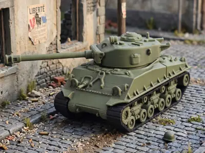 M4A3E8 "Easy Eight" Sherman Tank Model 1/72