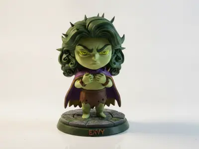 Deadly Sin Envy Figurine Fantasy 3D Printable