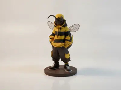 Urban Streetwear Version Of Golduck Pokemon Figurine 3D Printable