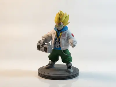 Urban Streetwear Version Of Vegeta From Dragon Ball Figurine 3D Printable
