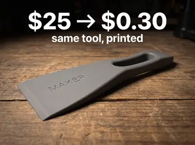 Bed Scraper for Makers | One Piece, Under 11 Grams