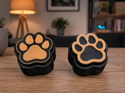 2 Styles Paw Print Clicker Commercial Rights