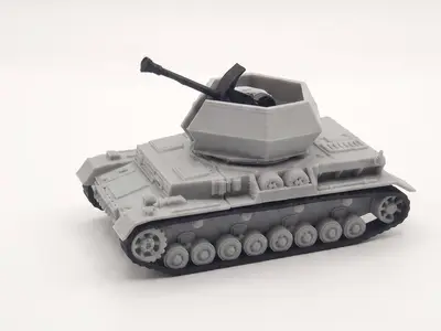 Flakpanzer IV Ostwind Anti-Aircraft Vehicle 1/72