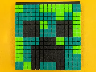 Minecraft Creeper Pixel Puzzle