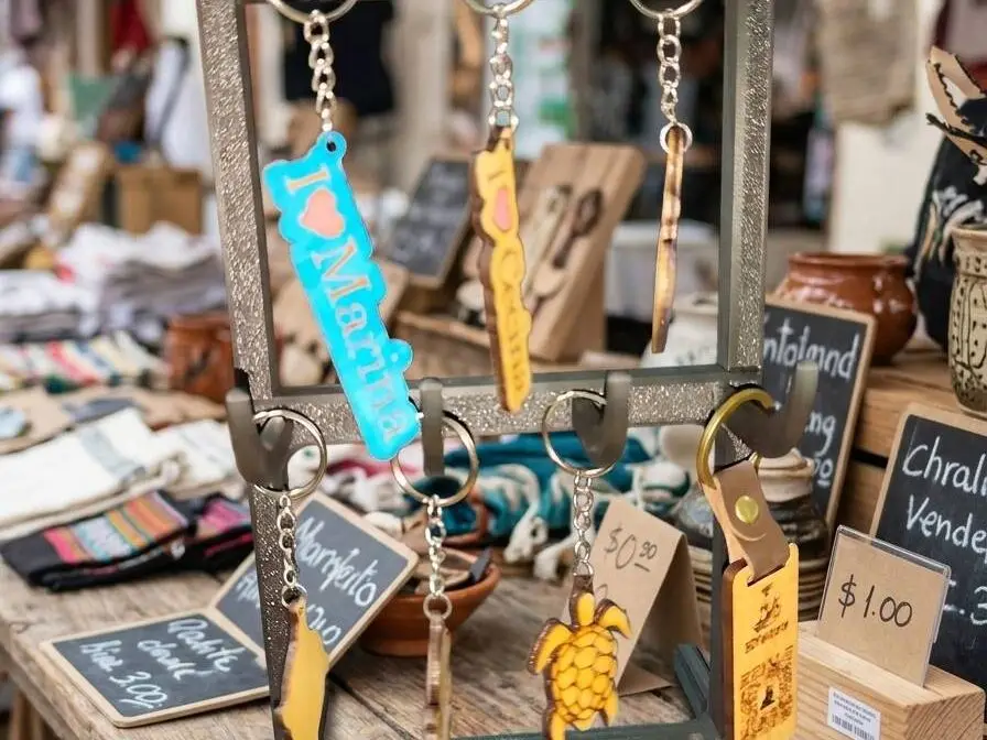 Modular 2-Tier Display Stand for Keychains, Jewelry & Accessories