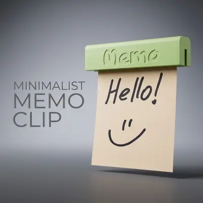 📝Minimalist Memo Clip & Holder📝