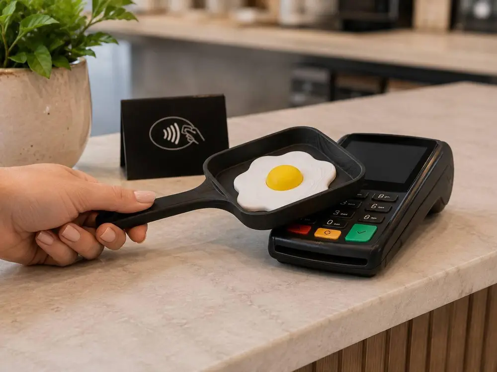 Fried Egg Credit Card Payment Wand