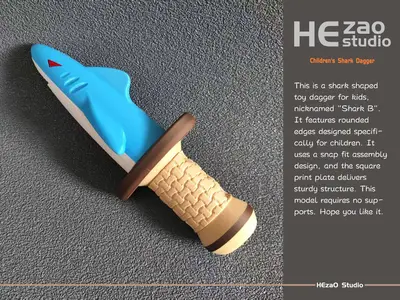 儿童鲨鱼匕首Children's Shark Dagger