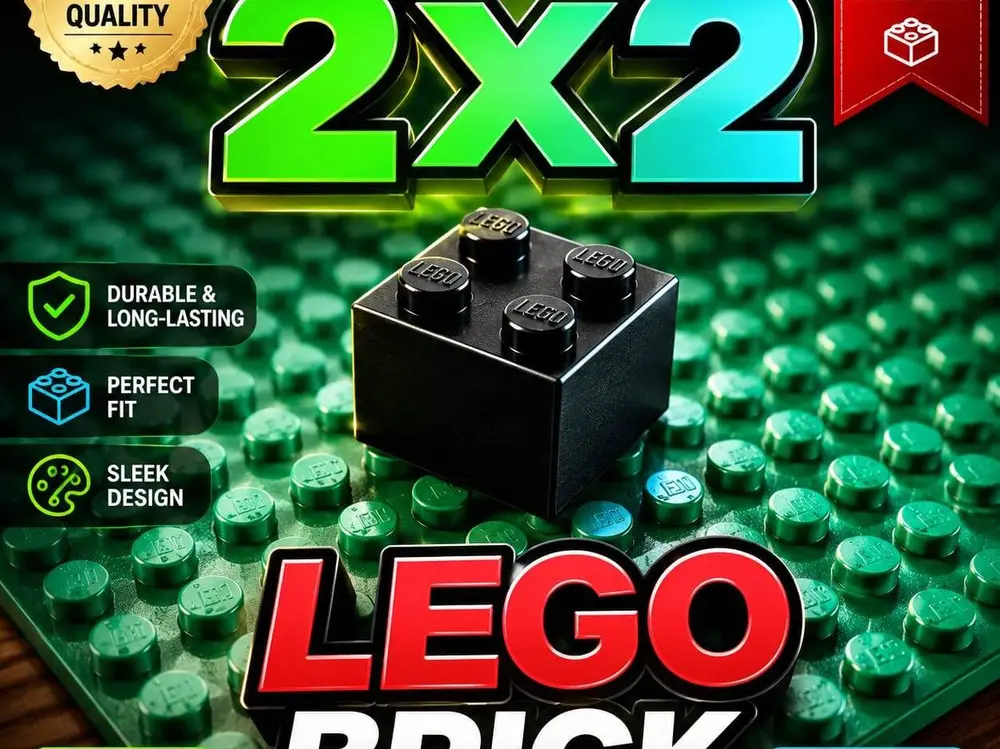 Lego Brick 2x2 🧱 ❗CONNECTABLE WITH LEGO❗