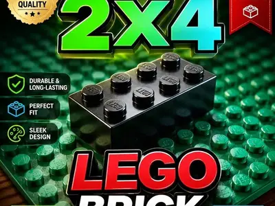 Lego Brick 4x2 🧱 ❗CONNECTABLE WITH LEGO❗