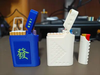 粗&中支香烟盒/Thick & Medium‑size Cigarette Pack